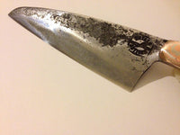 hand-forged Santoku-style knife by Metals Artisan