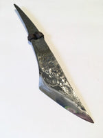 hand-forged flower stamped kiridashi by Metals Artisan