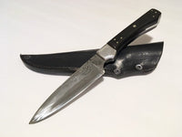 hand-forged carbon steel knife by Metals Artisan Laevi Susman