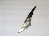 hand-forged flower stamped kiridashi by Metals Artisan