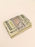 Sterling Silver Money Clip, Hand-Engraved Custom Word or Name, Unique Money Clip Gift, Made to Order by Design