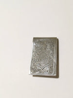 Sterling Silver Money Clip, Hand-Engraved Custom Word or Name, Unique Money Clip Gift, Made to Order by Design