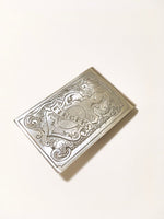 Sterling Silver Money Clip, Hand-Engraved Custom Word or Name, Unique Money Clip Gift, Made to Order by Design